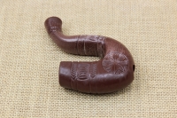 Hard Plastic Gklitsa with Embossed Carvings in Walnut Tree Shade First Depiction