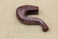Hard Plastic Gklitsa with Embossed Carvings in Walnut Tree Shade Third Depiction