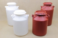 Milk Can Plastic Red 40 Litres Eighth Depiction