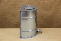 Vintage Galvanized Water Dispenser 15 liters Silver Third Depiction