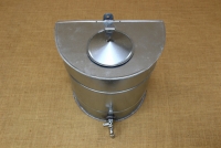 Vintage Galvanized Water Dispenser 15 liters Silver Fourth Depiction