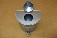 Vintage Galvanized Water Dispenser 15 liters Silver Fifth Depiction