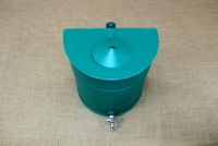 Vintage Galvanized Water Dispenser 15 liters Green Fourth Depiction