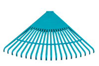 Plastic Triangular Leaf Broom Blue Twentieth Depiction