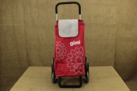 Shopping Trolley Bag Tris Floral Red Third Depiction