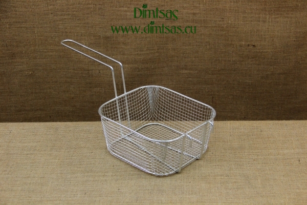 Frying Basket Professional Rectangular Tinned No4