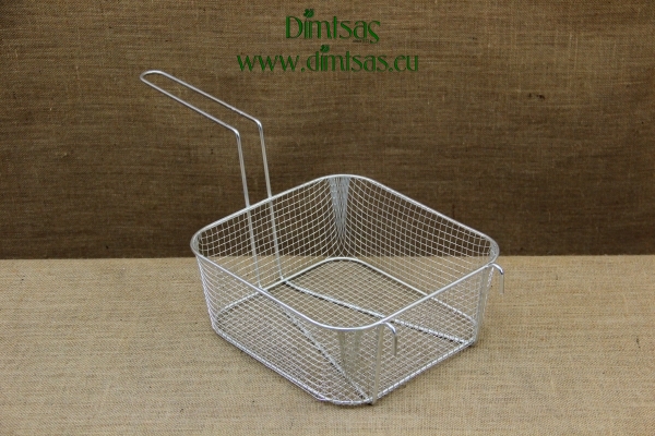 Frying Basket Professional Rectangular Tinned No4