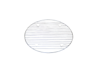 Σχάρα με Ποδαράκια Στρόγγυλη Ανοξείδωτη 39 εκ. Απεικόνιση Ενδέκατη