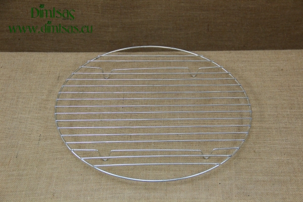 Round Tinned Grill Cooking Grates with Stable Legs 39 cm