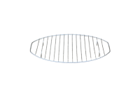 Oval Tinned Grill Cooking Grates with Stable Legs 36 cm Twelfth Depiction