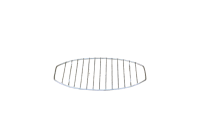 Oval Tinned Grill Cooking Grates with Stable Legs 29 cm Twelfth Depiction