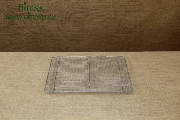 Σχάρα Ζαχαροπλαστικής με Πλέγμα Ορθογώνια Ανοξείδωτη 69x49