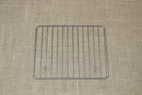 Quadrilateral Stainless Steel Grill Cooking Grate with Stable Legs 27x22 cm Fourth Depiction