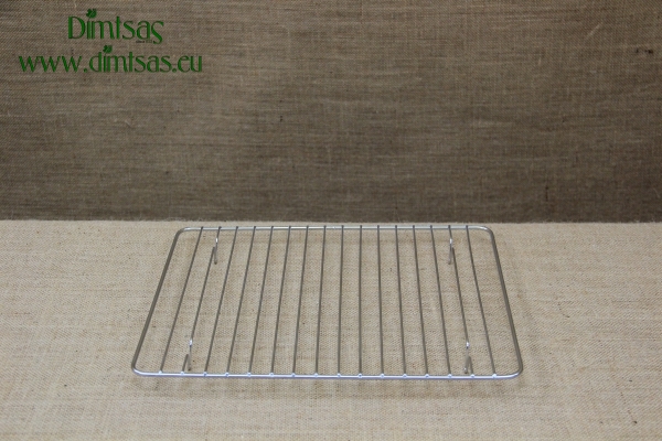 Quadrilateral Stainless Steel Grill Cooking Grate with Stable Legs 35x30 cm