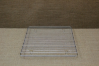 Quadrilateral Stainless Steel Grill Cooking Grate with Stable Legs 35x30 cm Second Depiction