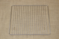 Quadrilateral Stainless Steel Grill Cooking Grate with Stable Legs 35x30 cm Fourth Depiction