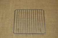 Quadrilateral Tinned Grill Cooking Grate with Stable Legs 28x25 cm Fourth Depiction