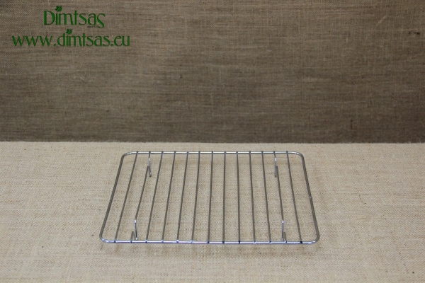Quadrilateral Tinned Grill Cooking Grate with Stable Legs 28x25 cm