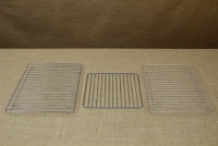 Quadrilateral Tinned Grill Cooking Grate with Stable Legs 34x28 cm Fourteenth Depiction