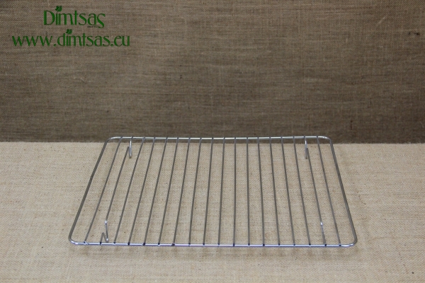 Quadrilateral Tinned Grill Cooking Grate with Stable Legs 36x32 cm