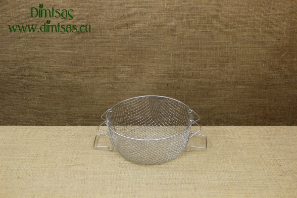 Deep Stainless Steel Frying Basket for Fryer with Two Handles 23 cm