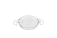 Tinned Frying Basket for Fryer with Two Handles 25 cm Twelfth Depiction