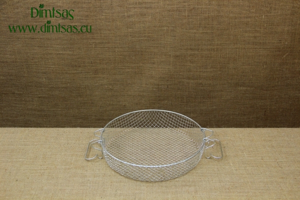 Tinned Frying Basket for Fryer with Two Handles 27 cm