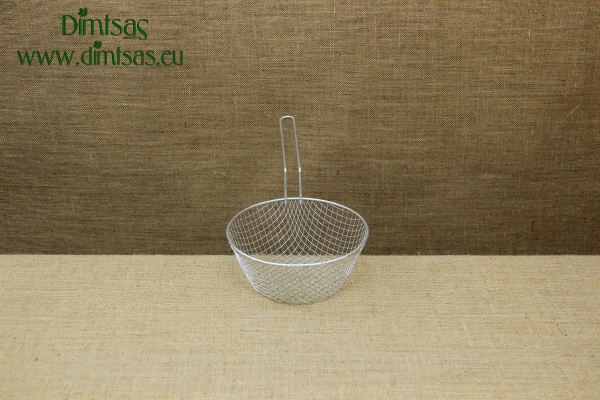 Deep Tinned Frying Basket for Fryer with Long Handle 25 cm