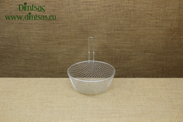 Deep Tinned Frying Basket for Fryer with Long Handle 25 cm
