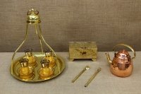 Greek Brass Tray Large Eleventh Depiction