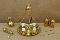 Greek Brass Tray Large Fifth Depiction