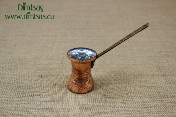 Copper Engraved Coffee Pot No5