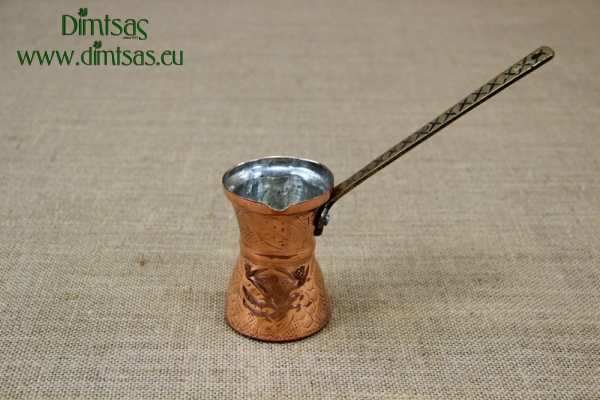 Copper Engraved Coffee Pot No3