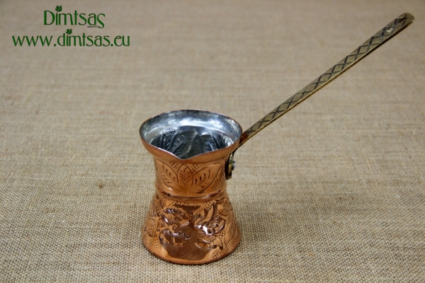 Copper Engraved Coffee Pot No5