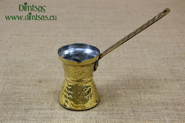 Brass Engraved Coffee Pot No4