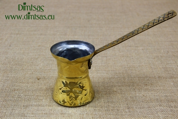 Brass Engraved Coffee Pot No5