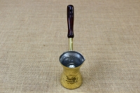 Μπρίκι Ορειχάλκινο Σκαλιστό με Ξύλινο Χερούλι Νο4 Απεικόνιση Πρώτη