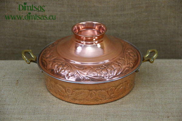 Copper Pot Carved No3