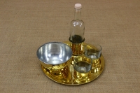 Bottle for Ouzo with Brass Base Third Depiction