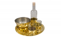 Glass for Ouzo with Brass Base Fifteenth Depiction