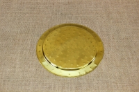Brass Serving Tray Round Hammered No22 First Depiction
