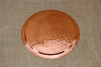 Copper Serving Tray Round Hammered No26 First Depiction