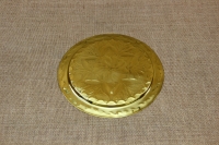 Brass Serving Tray Round Engraved No22 First Depiction