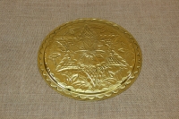 Brass Serving Tray Round Engraved No28 First Depiction