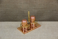 Copper Set for Salt & Pepper with Stand First Depiction