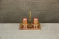 Copper Set for Salt & Pepper with Stand Third Depiction