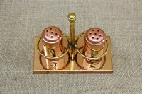 Copper Set for Salt & Pepper with Stand Fourth Depiction