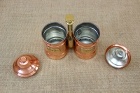 Copper Sugar Pot Double Fifth Depiction