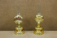 Brass Hanging Oil Lamp Engraved Seventh Depiction