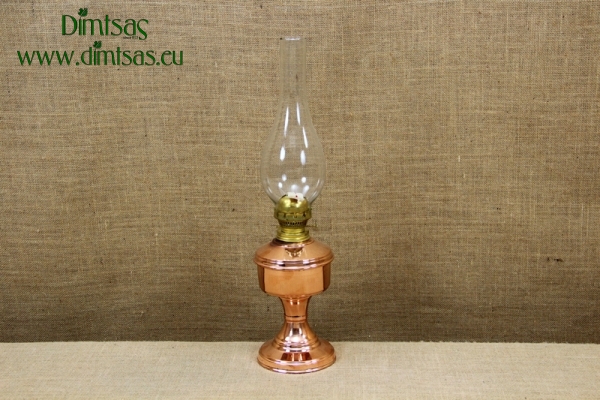 Copper Oil Lamp Tabletop Engraved No2